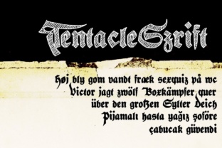 A Designer’s Review of Tentacle Szrift: The Stylish Blackletter Font