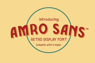Amro Sans: A Maker's Perfect Retro Typeface