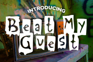 Beat My Guest: A Free Grunge Font for Bold Website Statements