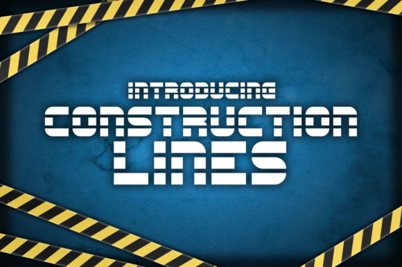 Construction Lines: The Perfect Font for Blueprint and Branding