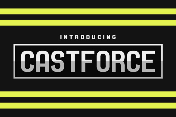 Discover Castforce: A Striking Typeface for Creative Branding