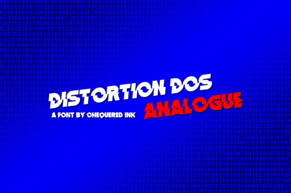 Distortion Dos Analogue: A Bold Display Font for Web Design
