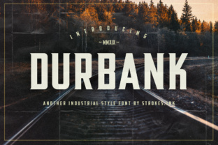 Durbank: The Vintage Industrial Font Your Brand Needs