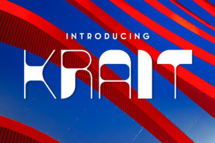 Krait: A Geometric Typeface for Modern Branding