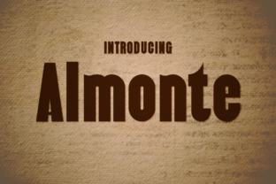 The Almonte Font: A Vintage Display Typeface for Branding