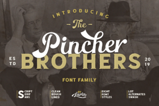 The Pincher Brothers Family Font Review for Brand Design