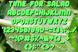 The Time for Salad Font: A Playful Partner for Your Products