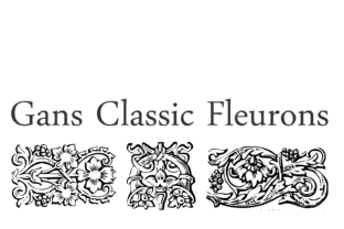 Using Gans Classic Fleurons for Digital Branding
